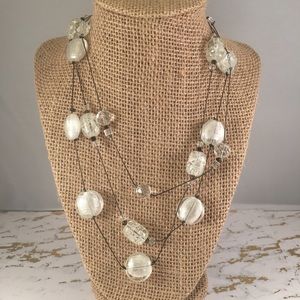 Silver String Necklace